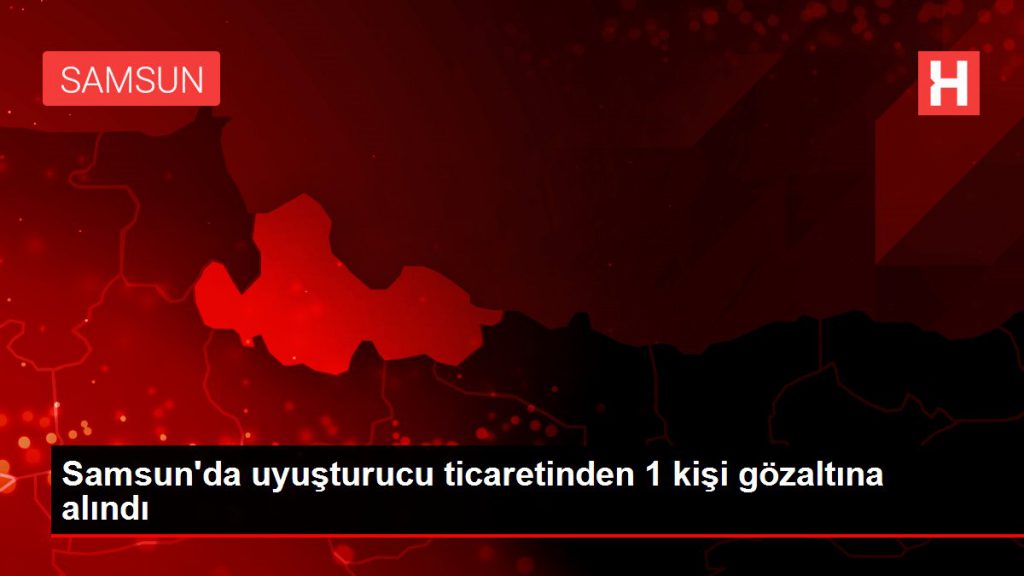 Samsun’da uyuşturucu ticaretinden 1 kişi gözaltına alındı