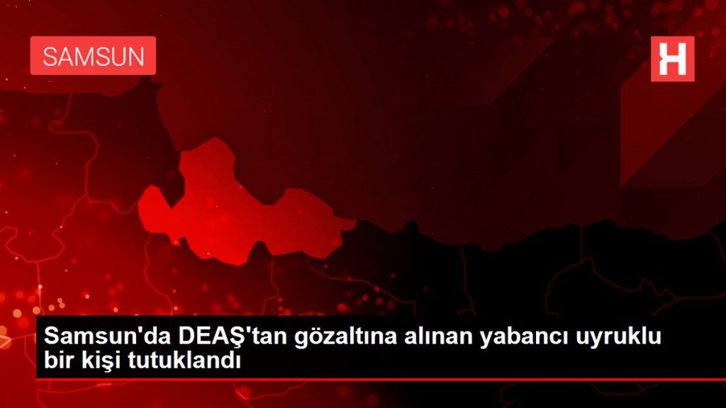 Samsun’da DEAŞ’tan gözaltına alınan yabancı asıllı bir kişi tutuklandı