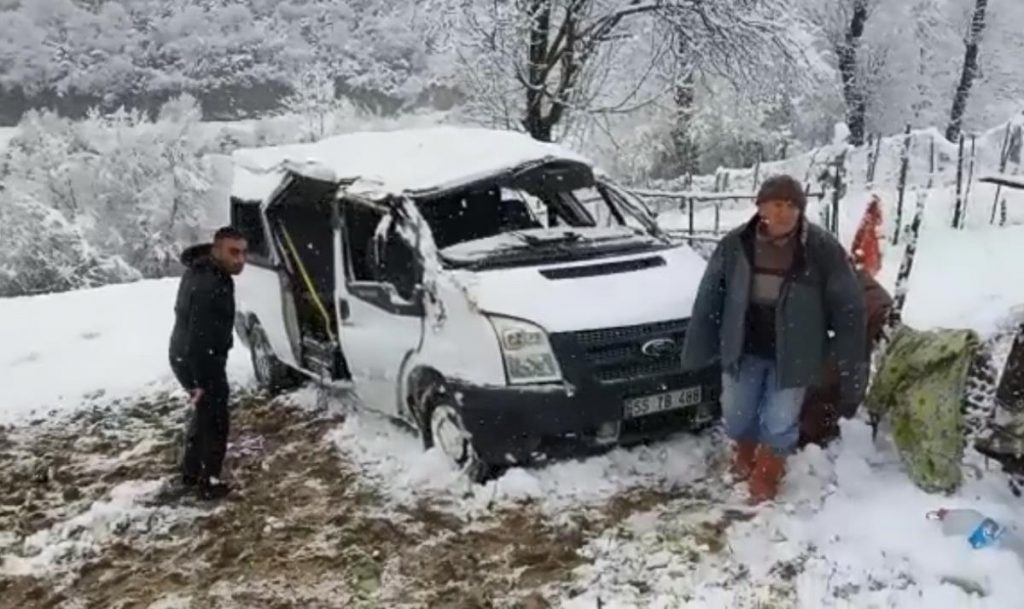 Samsun’da öğrenci servisi kazası! 1 meyyit, 7 yaralı