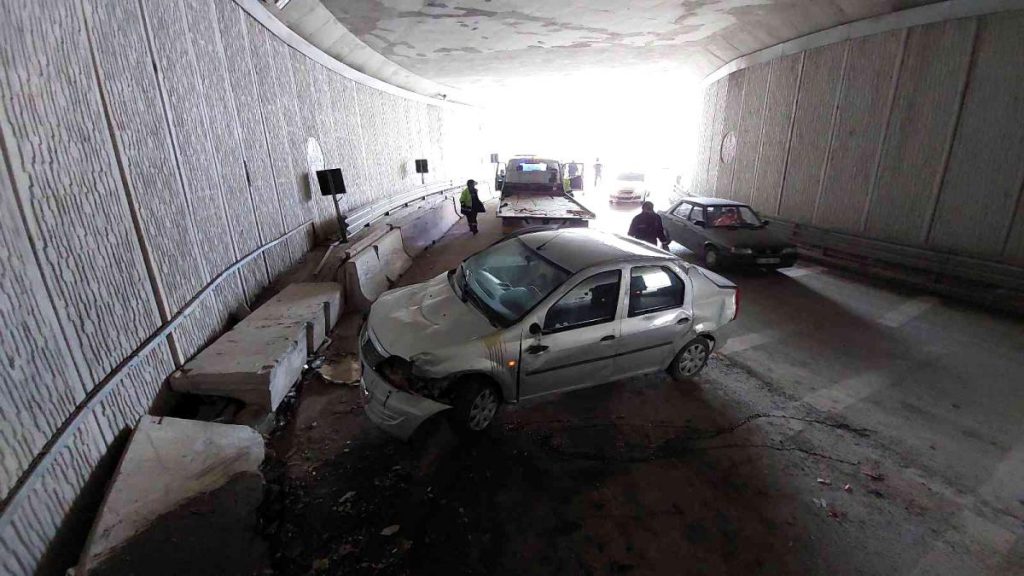 Samsun’da ‘ucube’ alt geçitte yeniden kaza: 2 yaralı