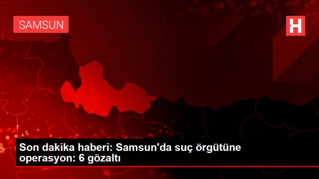 Son dakika haberi: Samsun’da hata örgütüne operasyon: 6 gözaltı