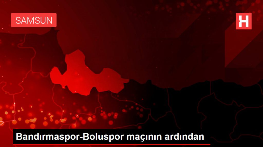 Bandırmaspor-Boluspor maçının akabinde