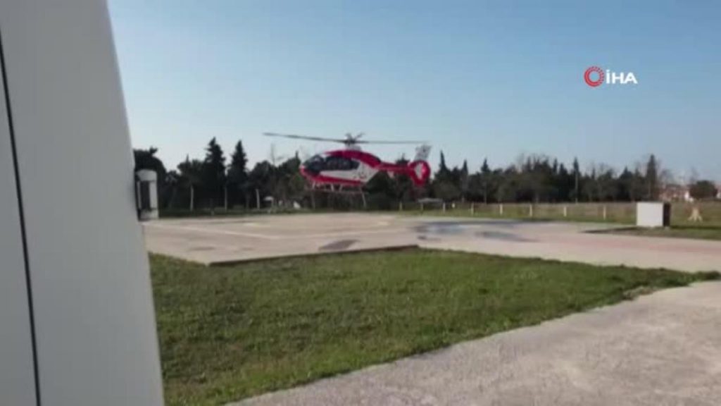 Hastalanan vatandaş Trabzon’dan Samsun’a ambulans helikopterle getirildi