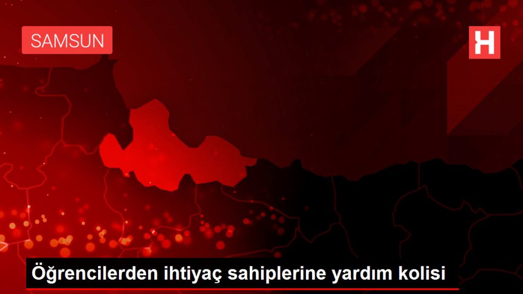 Öğrencilerden gereksinim sahiplerine yardım kolisi