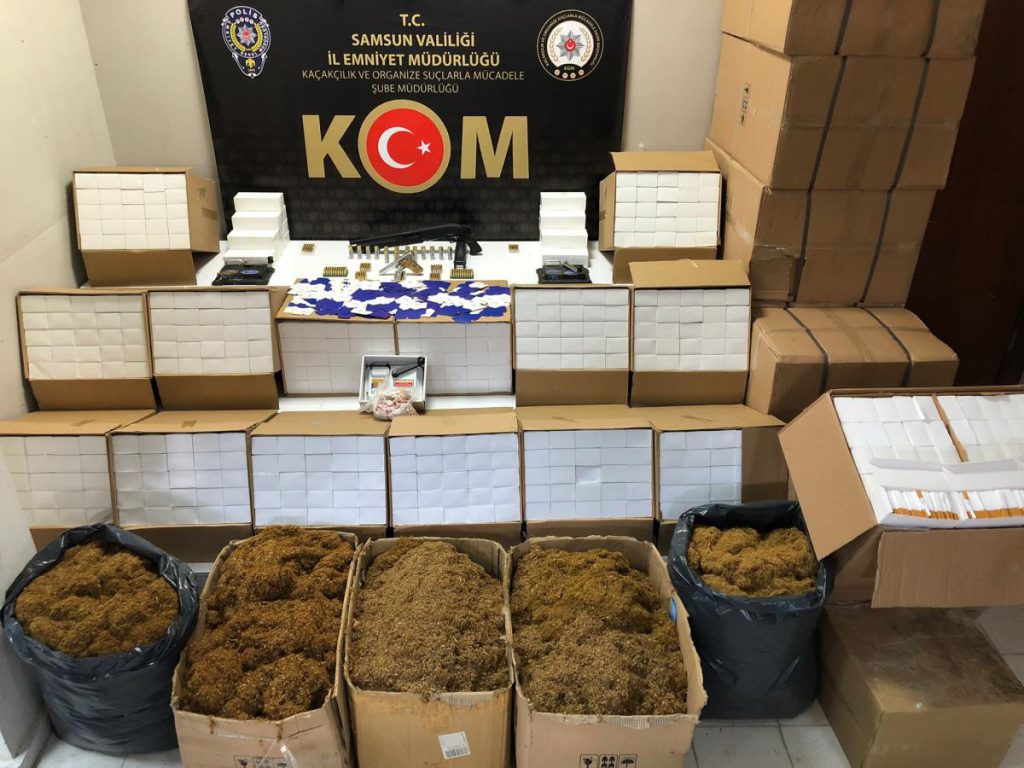 Samsun’da 764 bin 800 makaron ele geçirildi