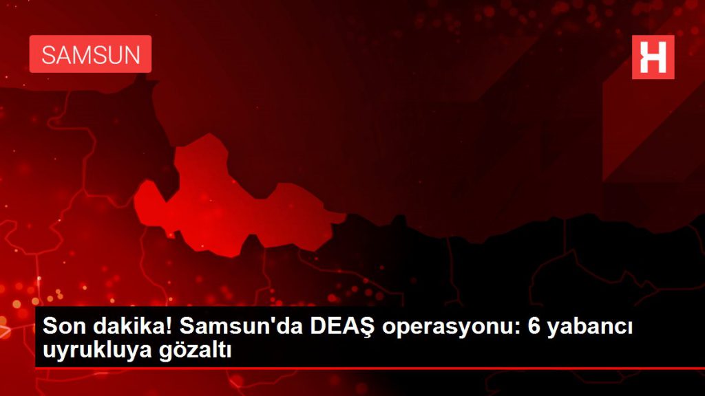 Son dakika! Samsun’da DEAŞ operasyonu: 6 yabancı uyrukluya gözaltı