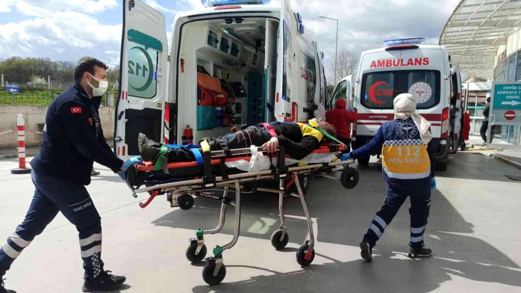 Yabancı asıllı şahıs inşttan atladı