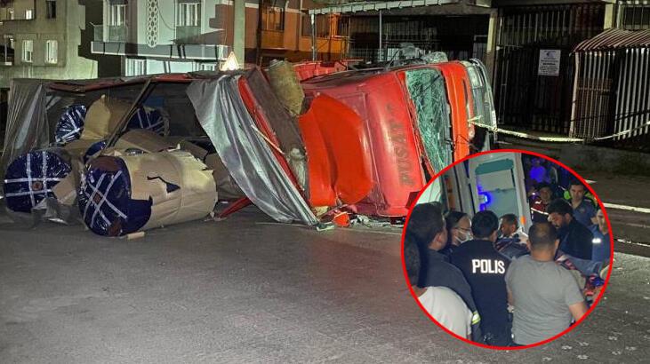 Korku dolu anlar! Baba ve iki kızı ölümden döndü