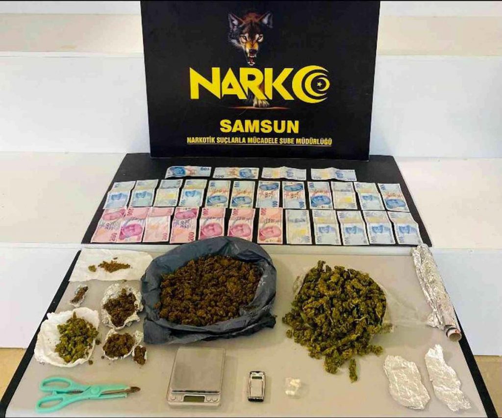 Samsun’da uyuşturucu operasyonu: 3 gözaltı