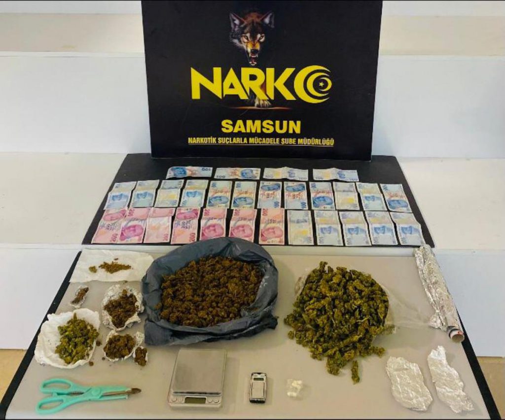 Samsun’da uyuşturucu operasyonunda 3 zanlı yakalandı