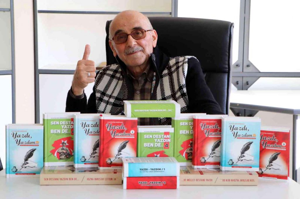 Samsunlu müelliften ‘Guinness’lik rekor: 14 yılda 2 bin köşe yazısı, 21’i yayınlanmış 34 kitap