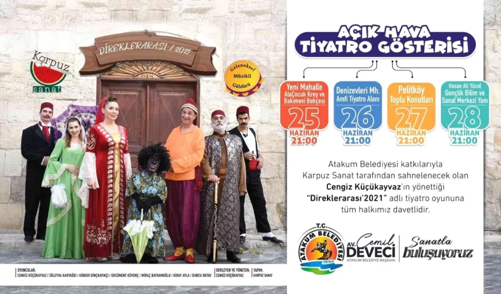 Atakum Belediyesi’nden açık hava tiyatro gösterisi