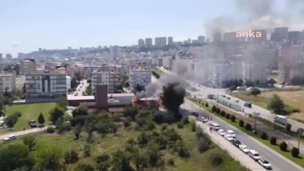 Samsun Atakum’da, Kız Öğrenci Yurdunda Yangın Çıktı