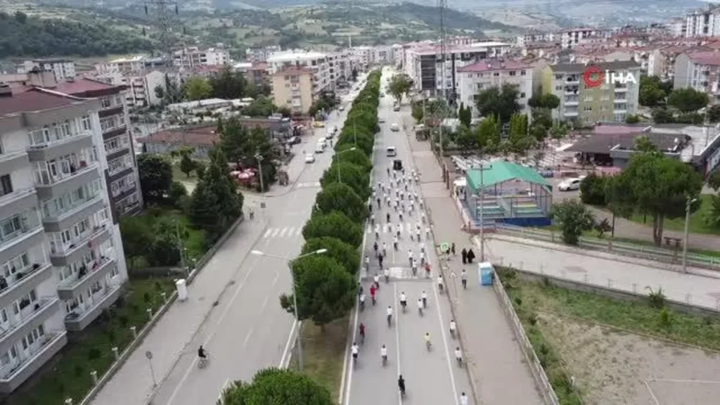 Tekkeköy’de 15 Temmuz bisiklet tipi