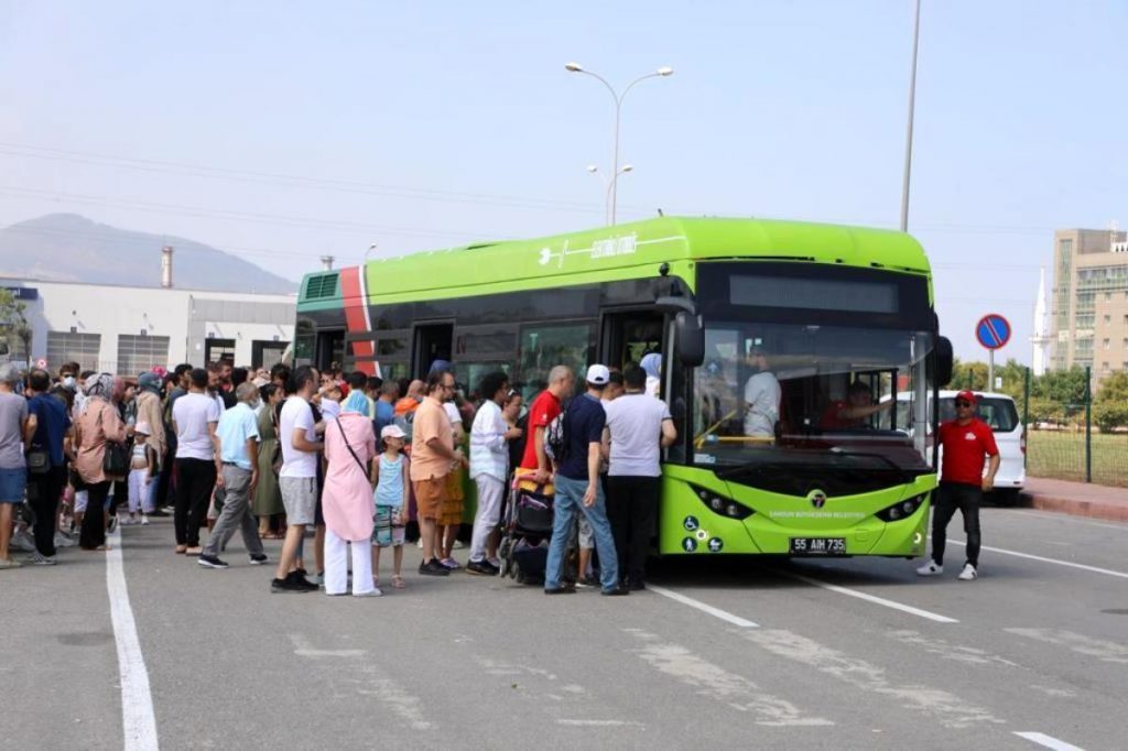 Elektrikli otobüsler birinci gün 9 bin 500 yolcu taşıdı