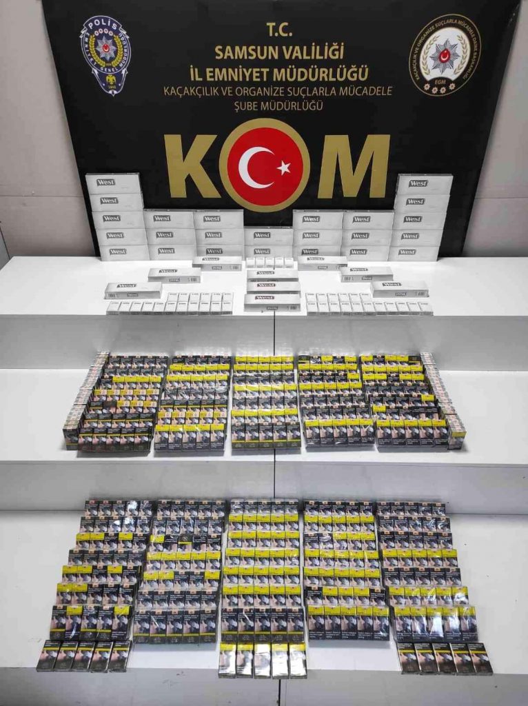 Samsun haberi: Samsun’da 1128 paket kaçak sigara ele geçirildi