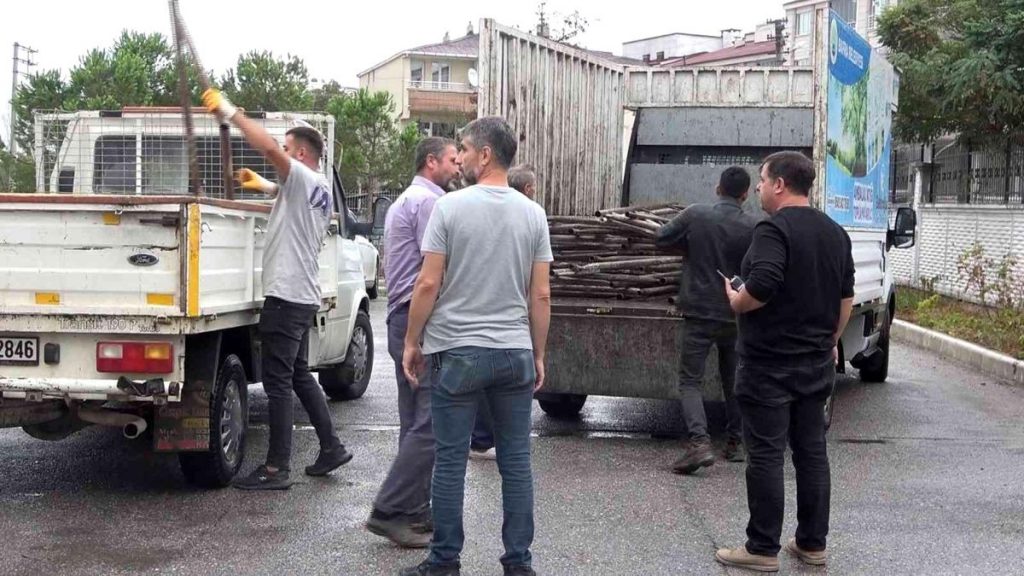 İnşttan demir iskele çalan kuşkulu yakalandı