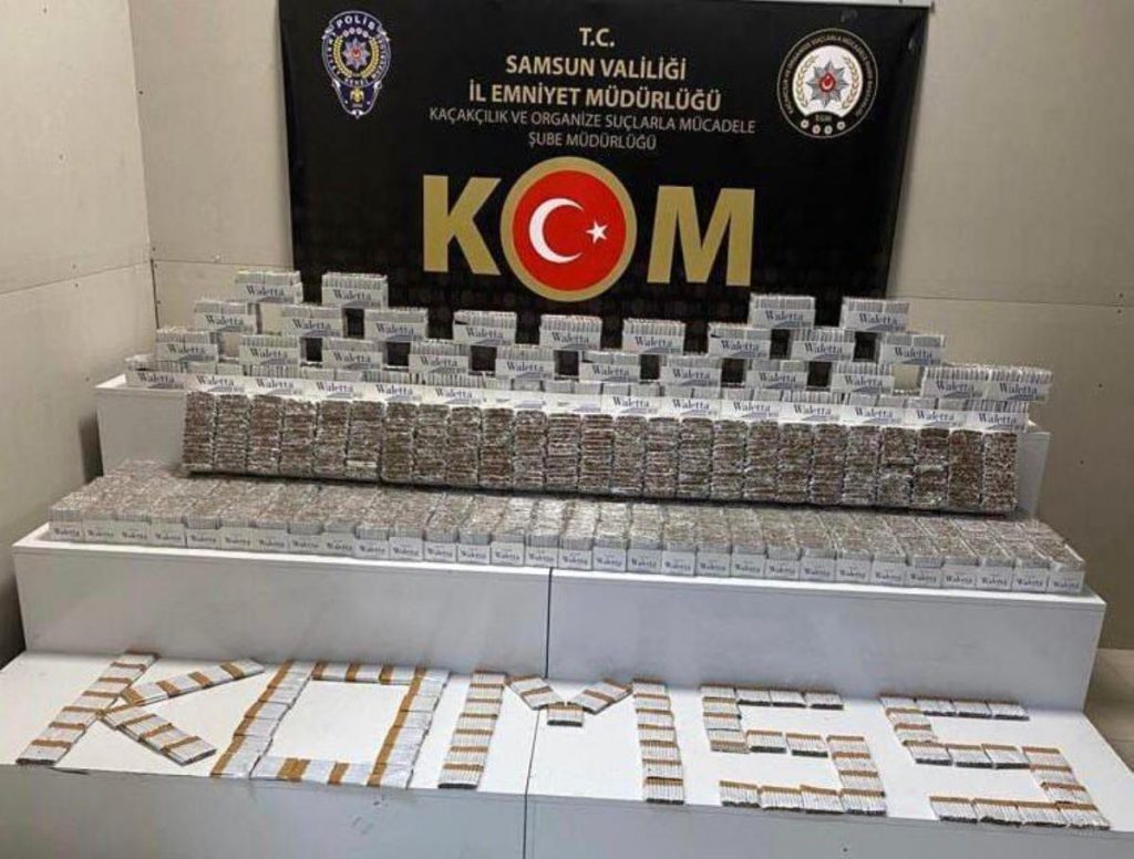 Samsun haberi! Samsun’da 48 bin kısım doldurulmuş makaron ele geçirildi