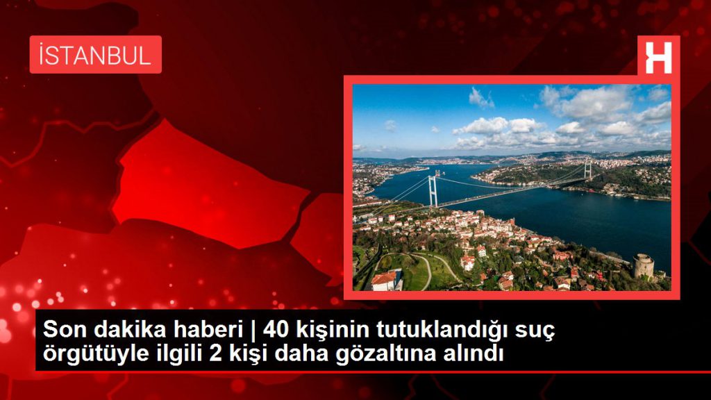 Son dakika haberi | 40 kişinin tutuklandığı kabahat örgütüyle ilgili 2 kişi daha gözaltına alındı