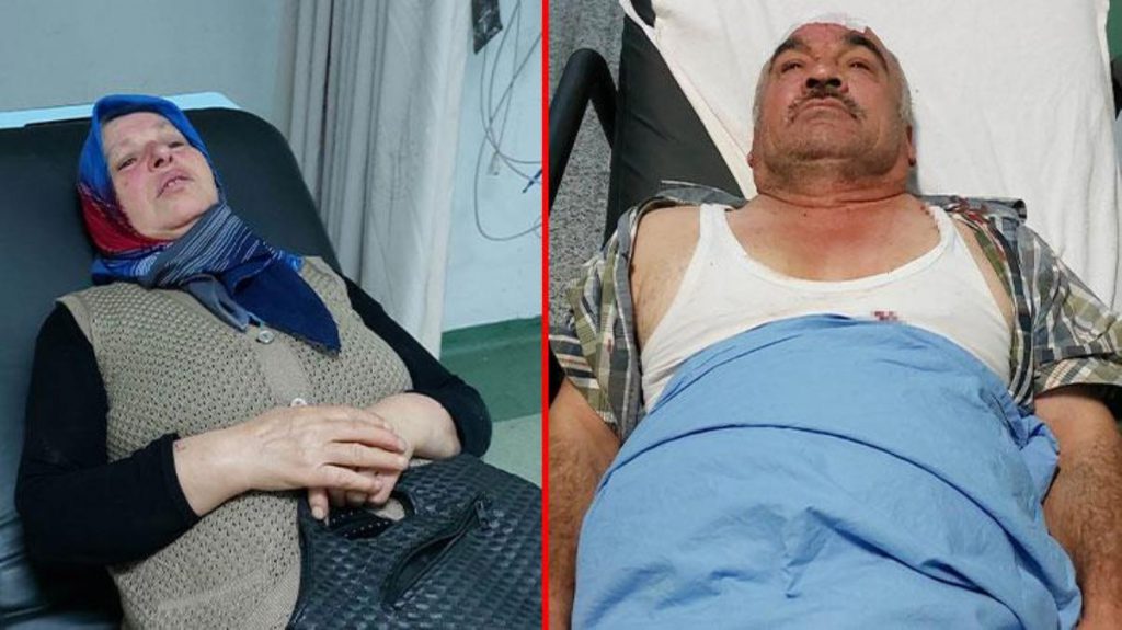 Arazi uyuşmazlığı yaşadıkları engelli komşularını sokak ortasında taşladılar