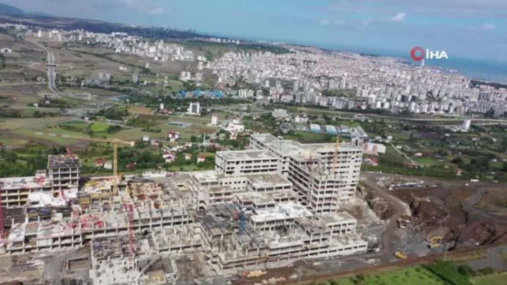Samsun sıhhat haberi… Samsun Kent Hastanesi’nin kaba inştı yüzde 75 tamamlandı