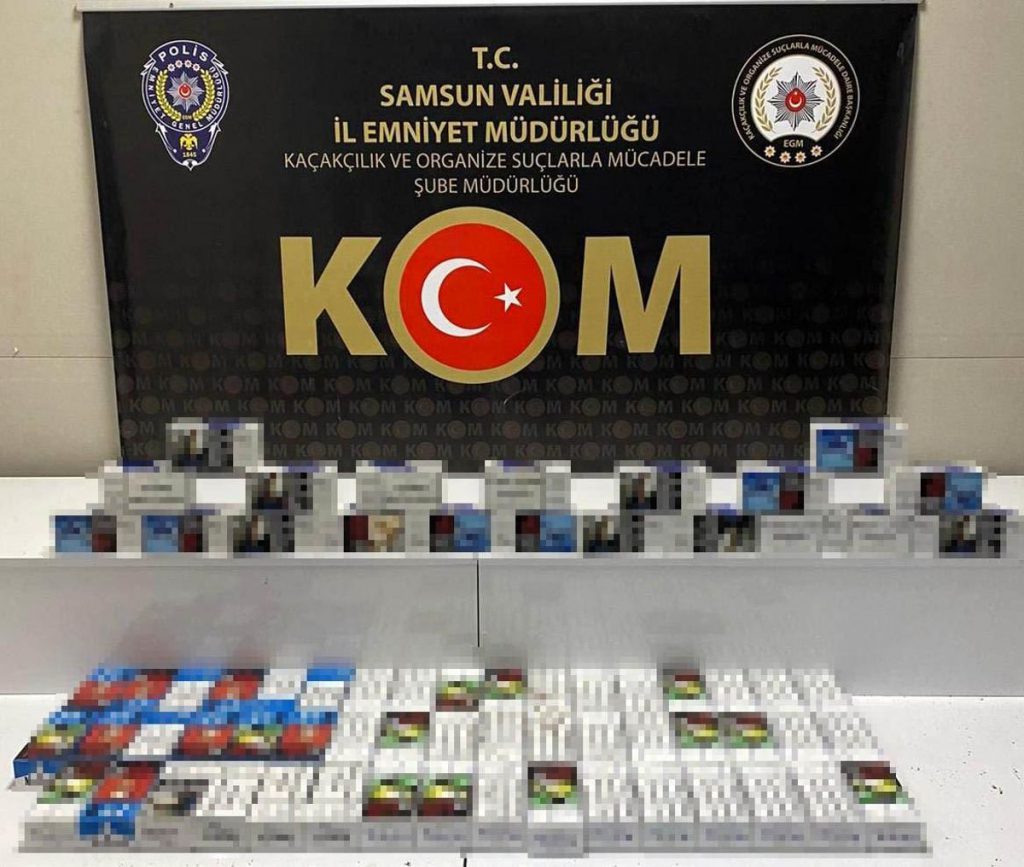 Samsun’da 14 bin kaçak makaron ele geçirildi