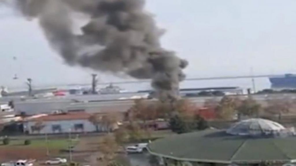 Son Dakika: Samsun Limanı’nda patlama! Çıkan yangına itfaiye takımları müdahale ediyor