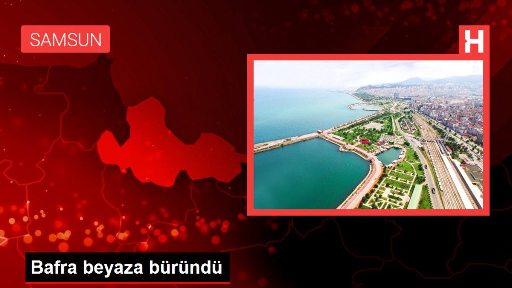 Bafra beyaza büründü