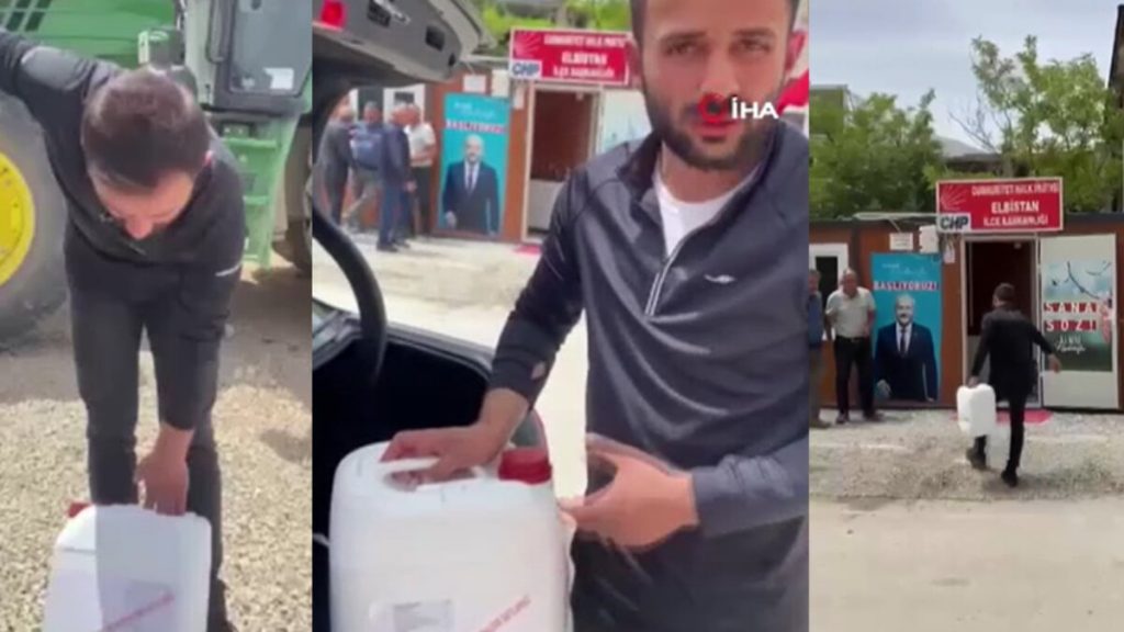 Depremzededen CHP’ye sıvı gübre iadesi: Depremzedeyiz diye bu kadar aşağılanmaya gelemeyiz