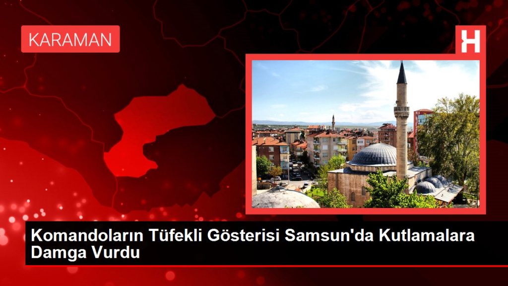 Komandoların Tüfekli Gösterisi Samsun’da Kutlamalara Damga Vurdu