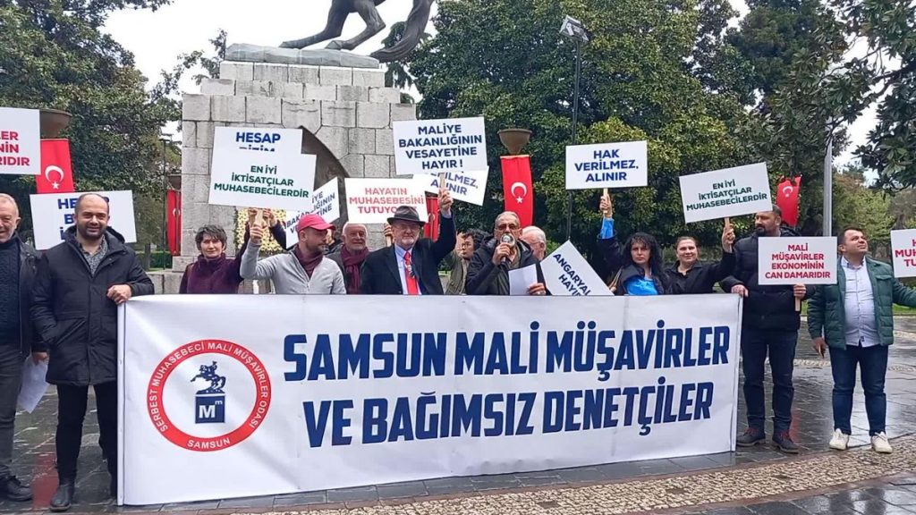 Samsun’da Serbest Muhasebecilerden Eylem: ‘İş Yükü Artıyor, İnsanca Yaşamak İstiyoruz’