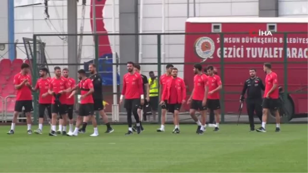 A Milli Takım Samsun’daki ilk antrenmanını yaptı