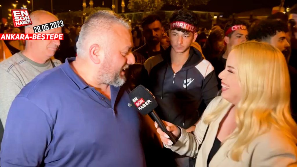 Ensonhaber Of’ta mikrofon uzattığı vatandaşla, Beştepe’deki kutlamada karşılaştı