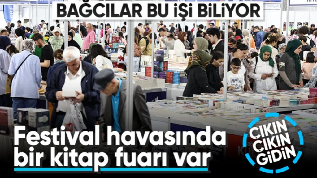 Festival havasında geçen Bağcılar Kitap Fuarı’na katılım yoğun