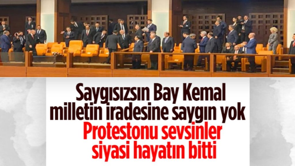 Kılıçdaroğlu’ndan ilginç protesto: Cumhurbaşkanı Erdoğan Meclis’e girerken ayağa kalkmadı