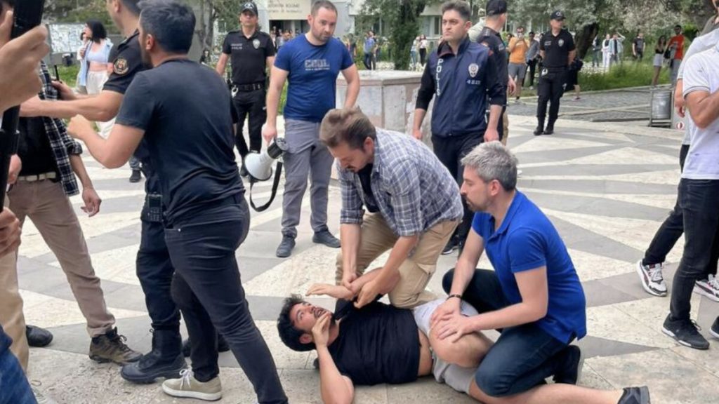 ODTÜ’de izinsiz LGBT yürüyüşüne izin verilmedi: Polis müdahale etti