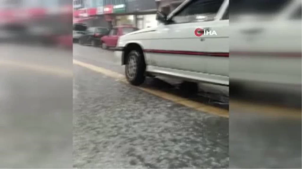 Samsun’da dolu etkili oldu