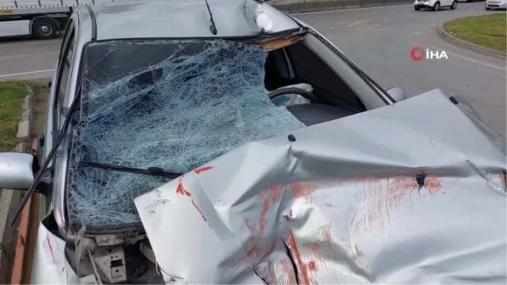 Samsun’da otomobil kamyona arkadan çarptı: 1 yaralı