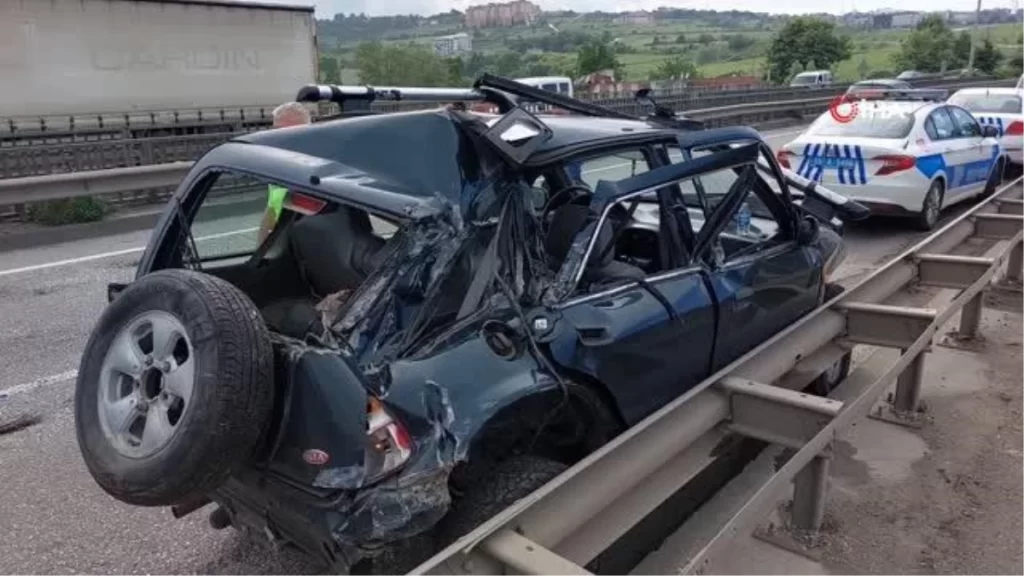 Samsun’da tır ile otomobil çarpıştı: 1 yaralı