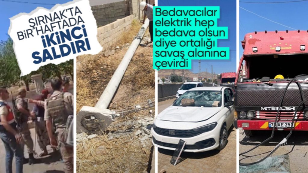 Şırnak’ta kaçak elektrik kullananlar ekiplere saldırdı