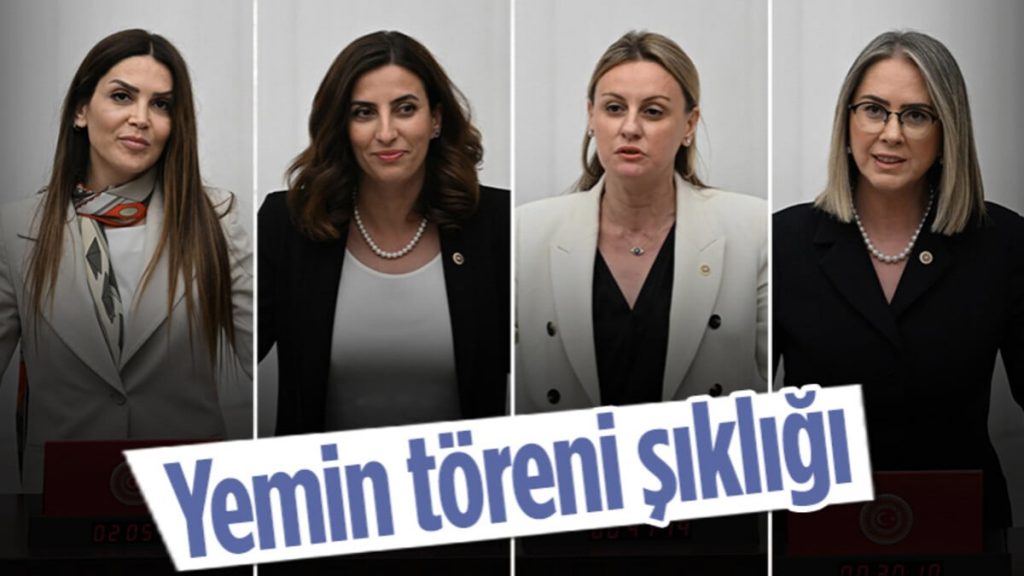 Yemin töreninde kadın vekillerin şıklık yarışı