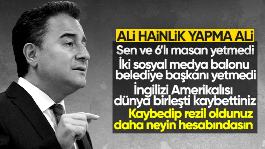 Ali Babacan: Helalinden kazanılmış bir seçim değil