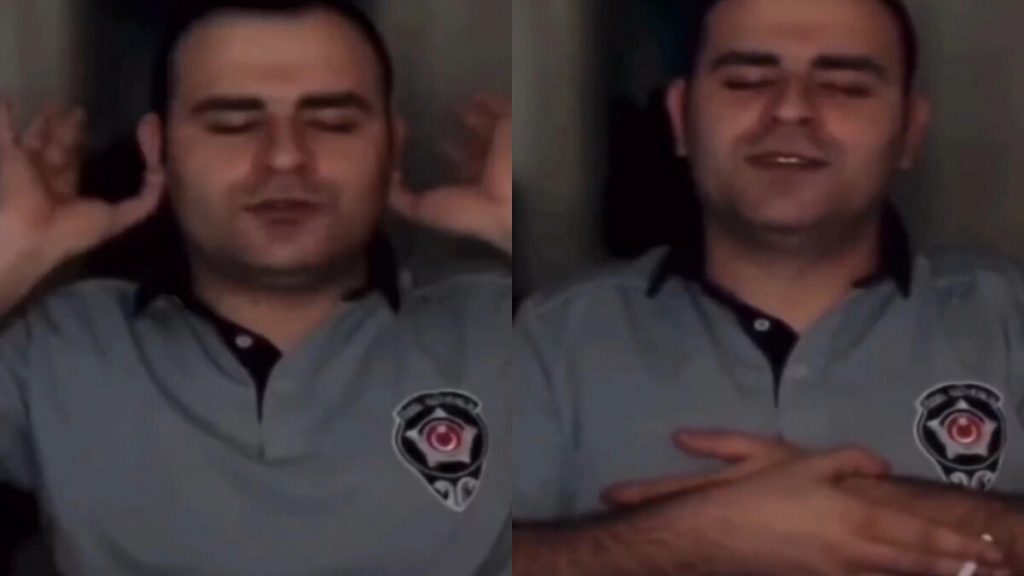 Dİni değerlerle dalga geçen şahsın videosu tepki çekti: Namaz kılarmış gibi yapıp Andımız’ı okudu
