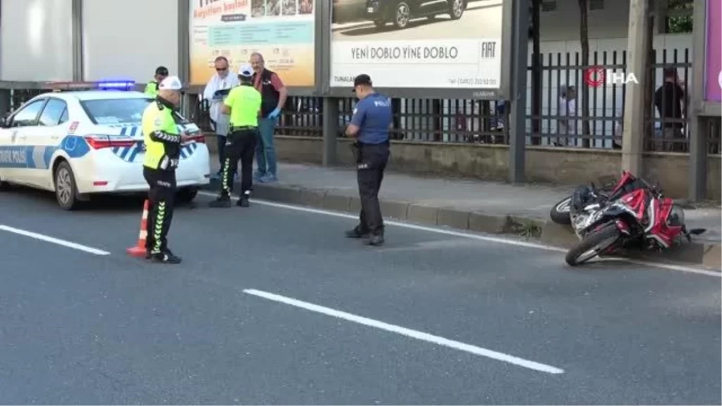 Kadın motosiklet sürücüsü kazada hayatını kaybetti