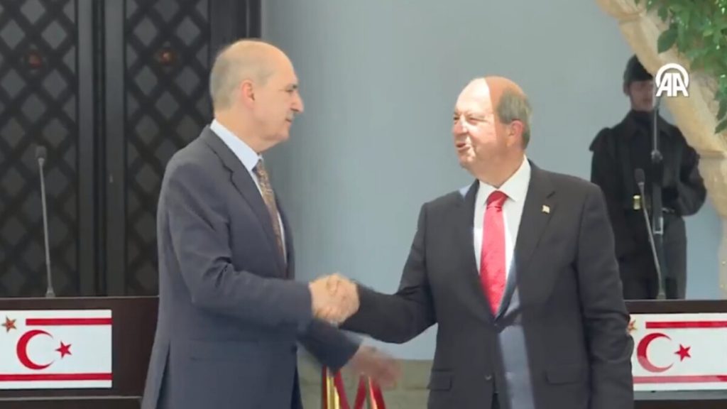 Numan Kurtulmuş’un ilk ziyareti Kıbrıs’a: Eşit ve egemen iki toplum vurgusu